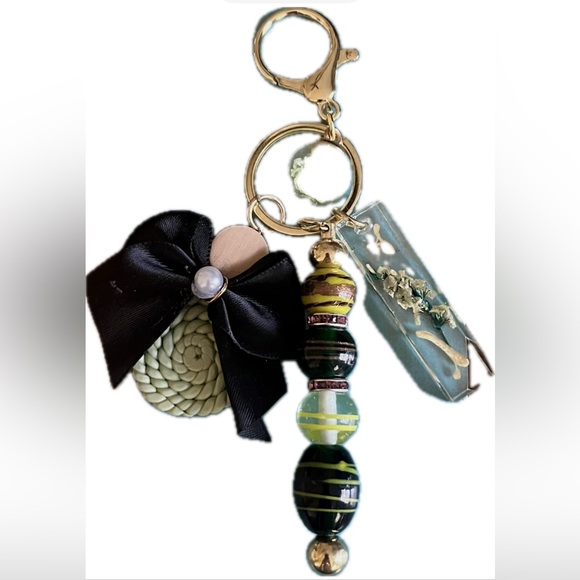 Keychain Charms | Resin & Glass Beaded Charm For Bags | Key Ring Gifts - Picture 4 of 17